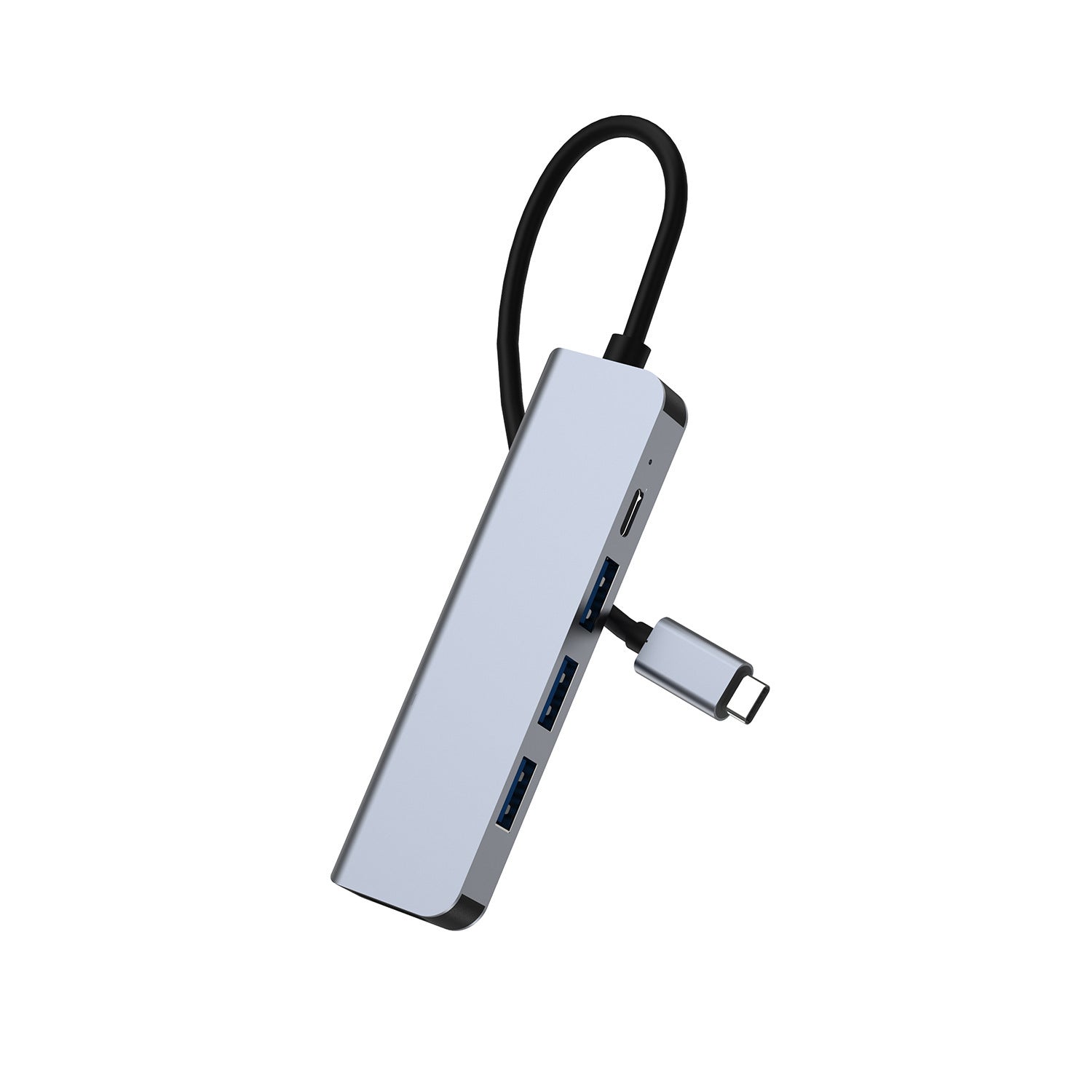 Type-C Hub with HDMI Cable for High-Definition Display, USB 3.0 Multi-Port Adapter for Computers