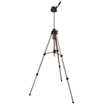 Hama Star 62 Tripod, Silver (64 - 160cm), 3 D Head with Quick Release, Carrying Bag